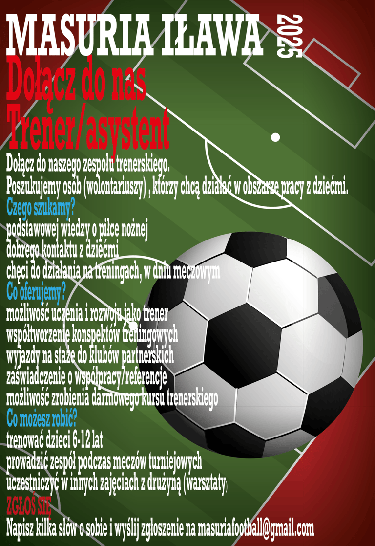 Praca trener/asystent - Masuria Iława