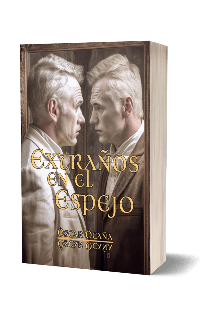 Portada del libro 'Extraños en el espejo', de Óscar Ocaña Parrón, teatro