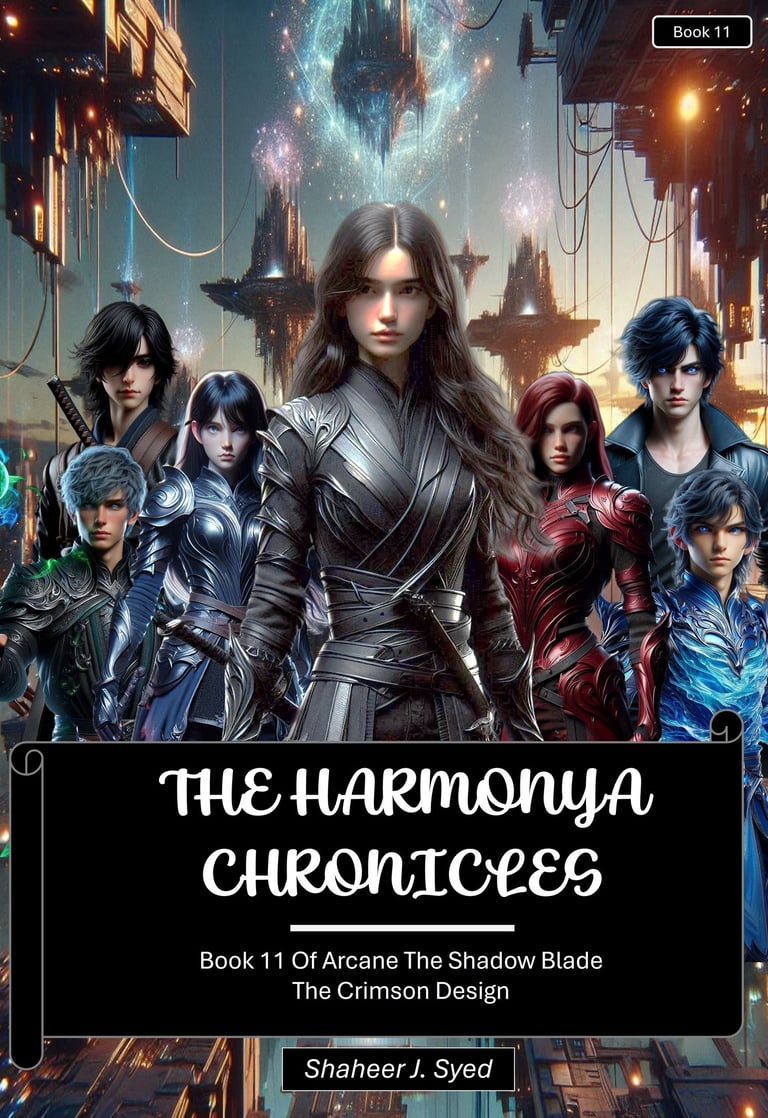 Book 11 Cover - Book 11 of Arcane The Shadow Blade The Crimson Design