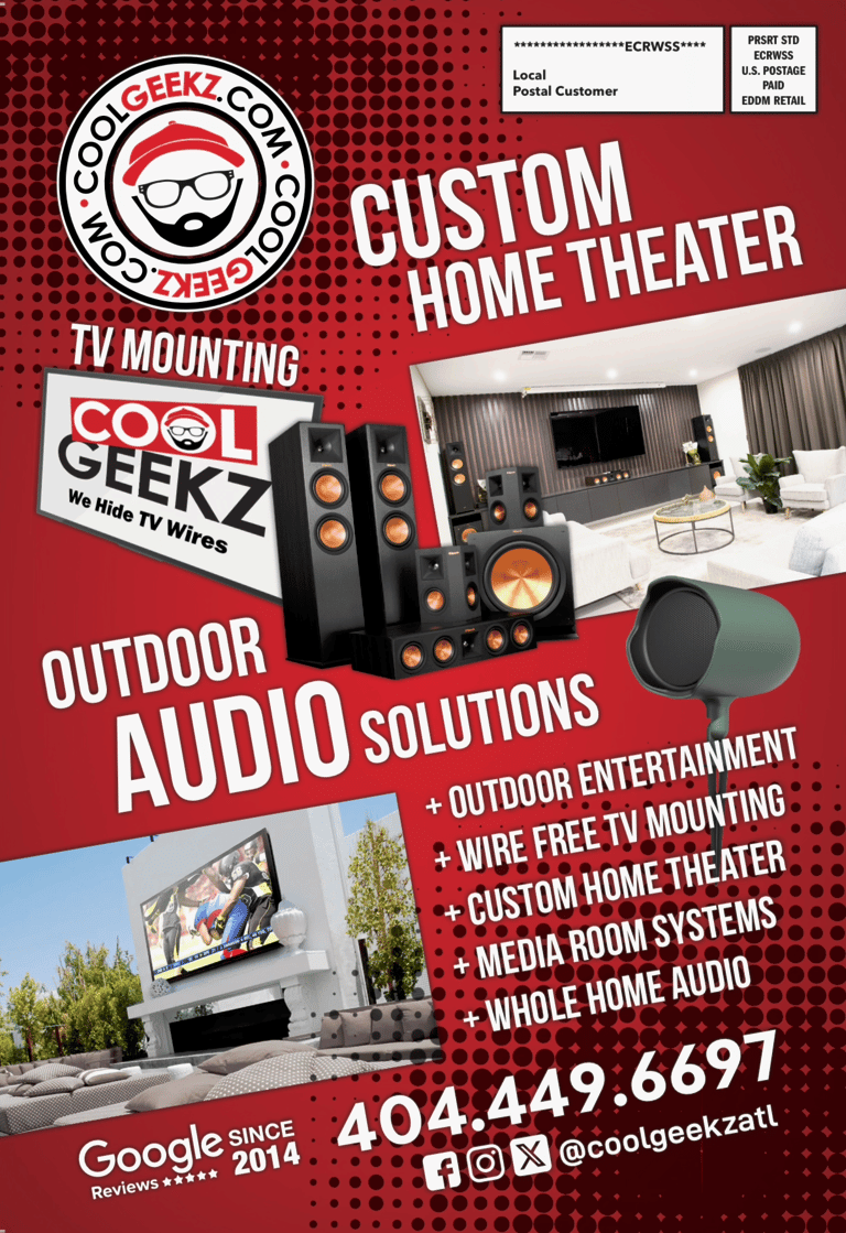 Cool Geekz - media room flyer