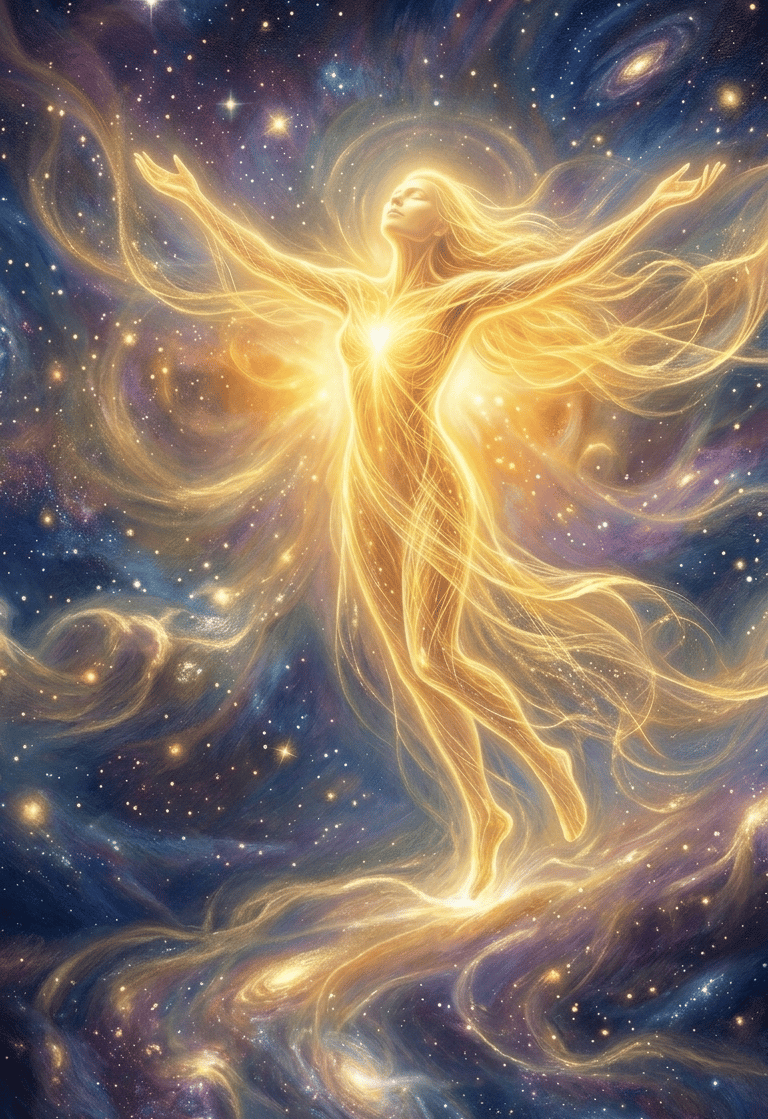 seele ist ein goldenes lichtwesen