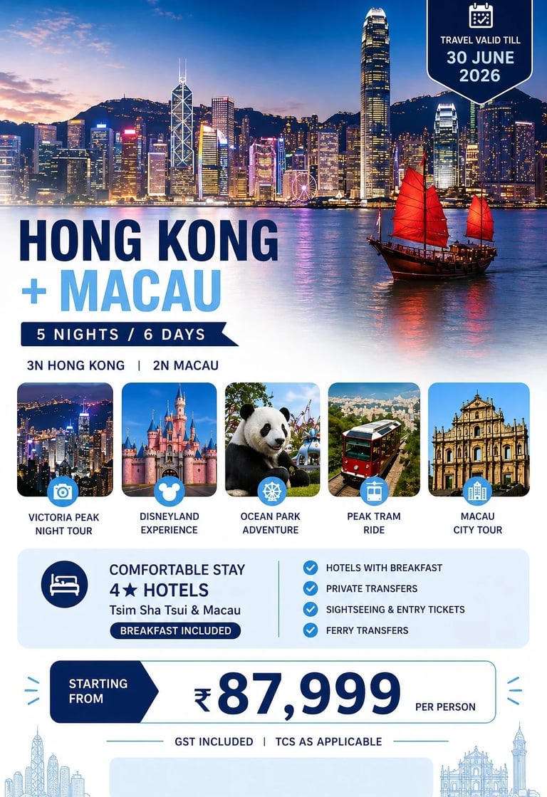 Hong Kong Macau Holidays by Soma Journeys