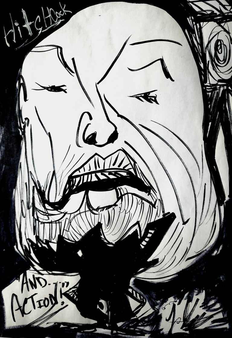 Alfred Hitchcock by J. Cohen for Killing Gatsby 2025