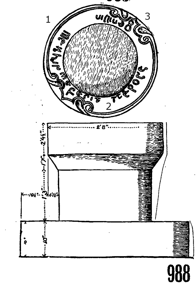 Partrishow Font Runestone 988  - County Cardigan, Wales