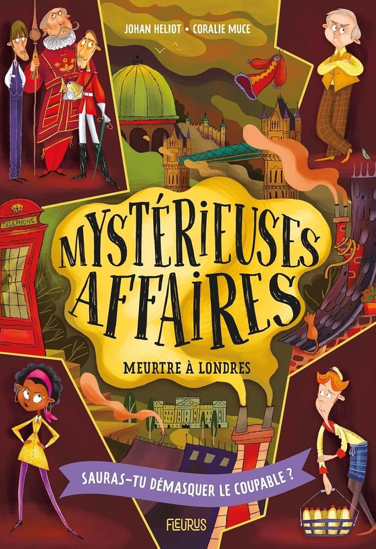 Première de couverture du roman Mystérieuses affaires : Meurtre à Londres
