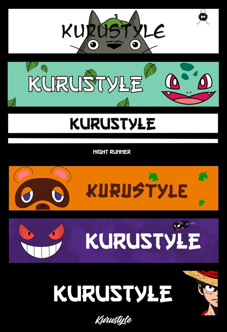 différents dessins avec le mot kurustyle