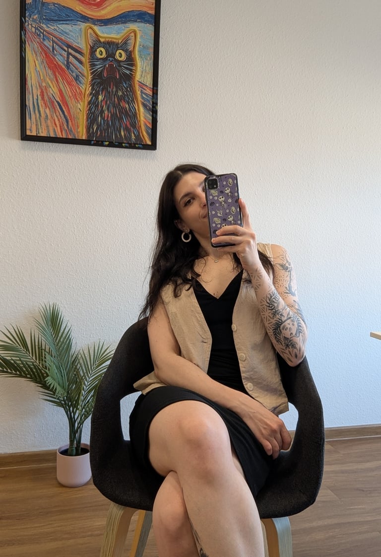 Founder of DigitAmped working in the office, designing marketing systems.