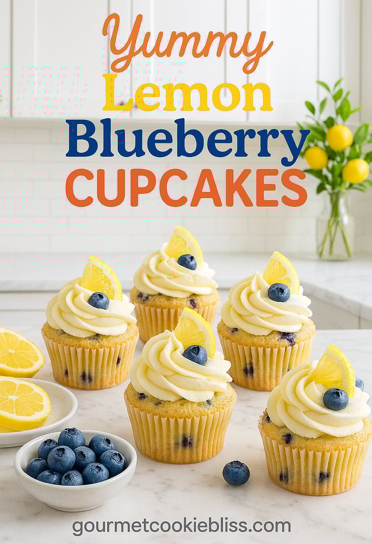 Yummy Lemon Blueberry Cupcakes