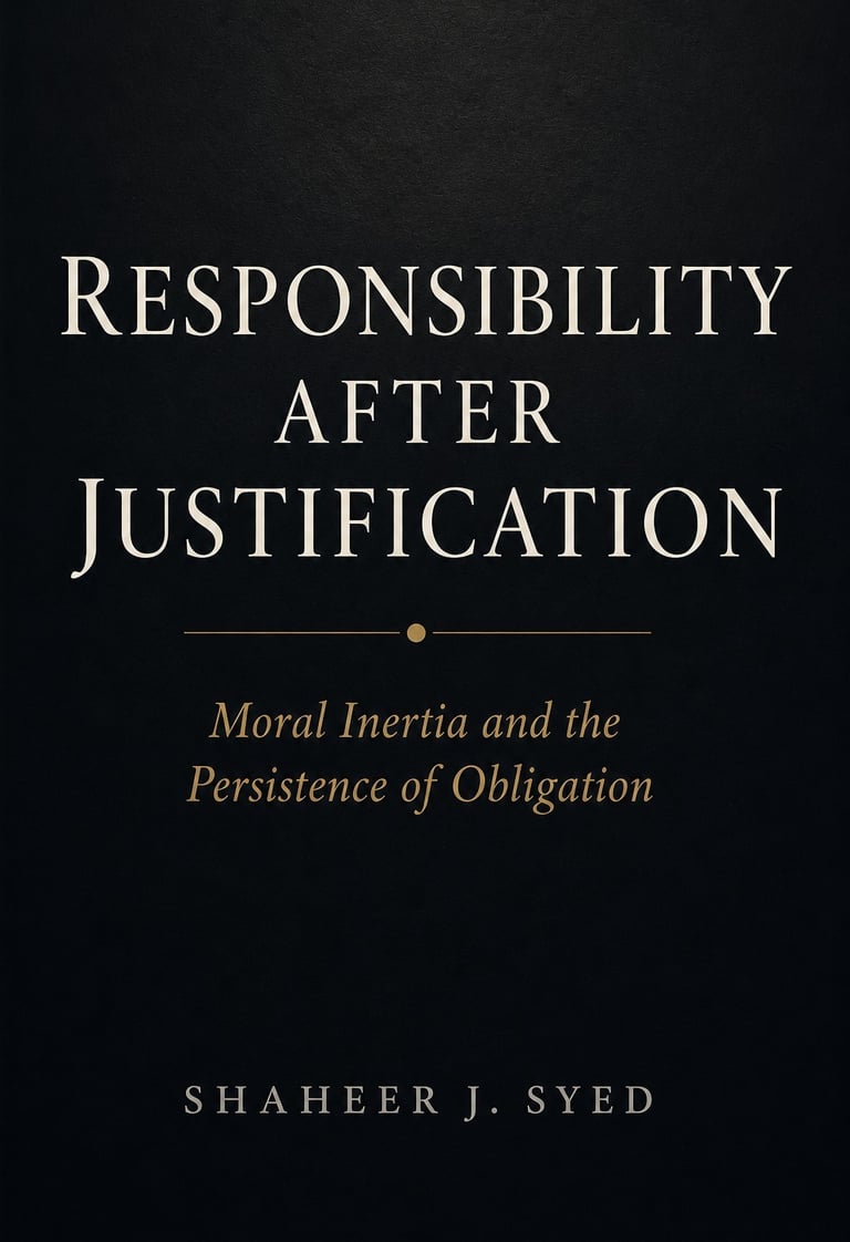 Responsibility after Justification book cover