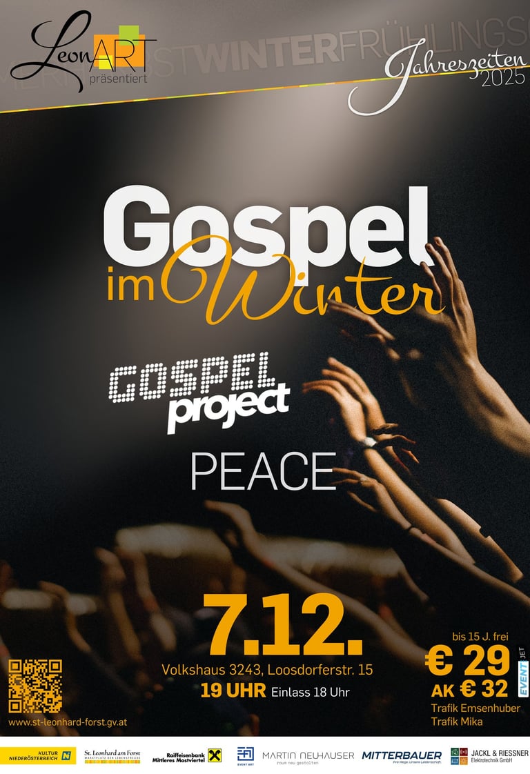 Flyer von Gospel im Winter