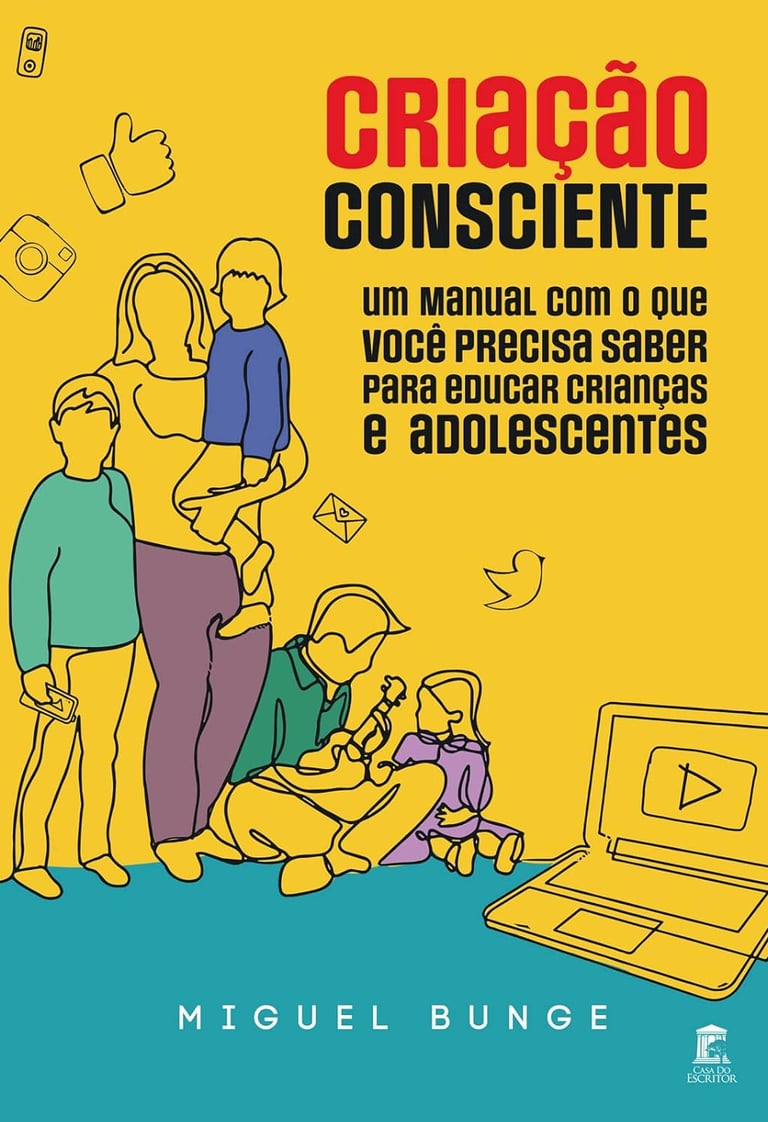 a group of people standing around a laptop