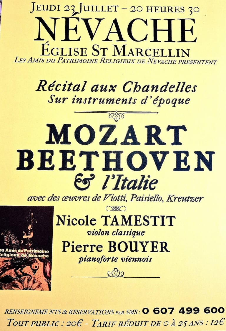 Concert aux chandelles. Névache - jeudi 23 juillet 2026