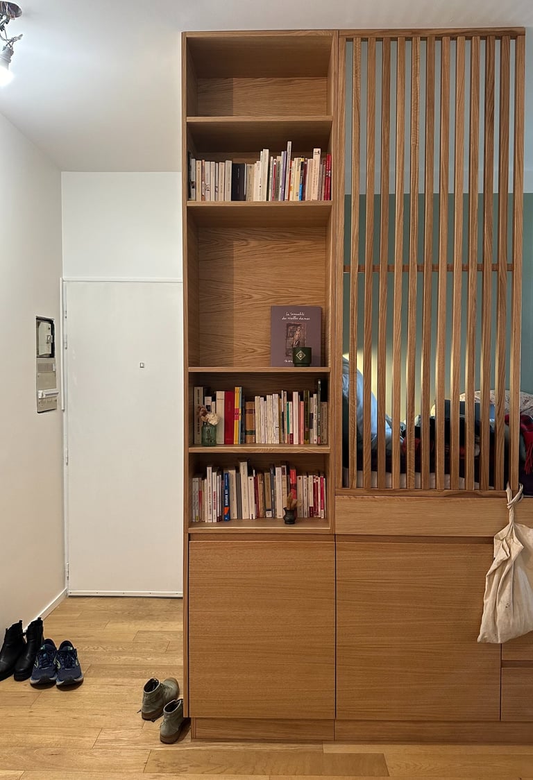 projet pasteur de carmela iannibelli architecte, meuble lit