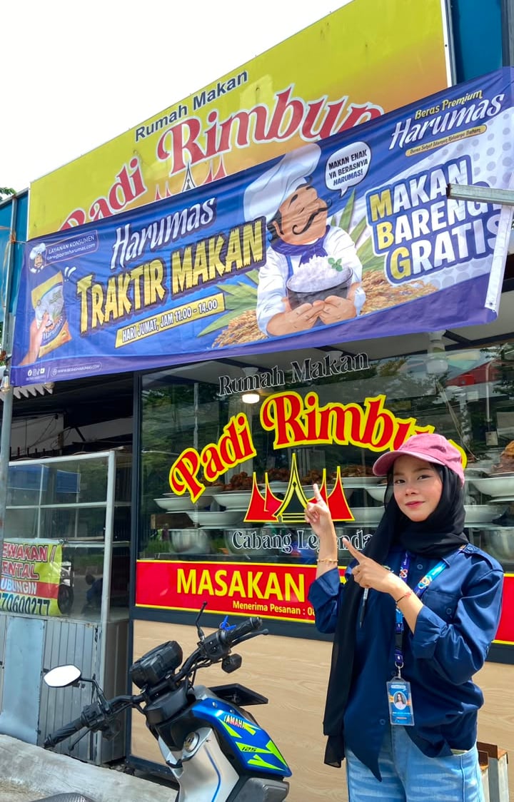 Rumah Makan Padi Rimbun, Haarumas Traktir Makan