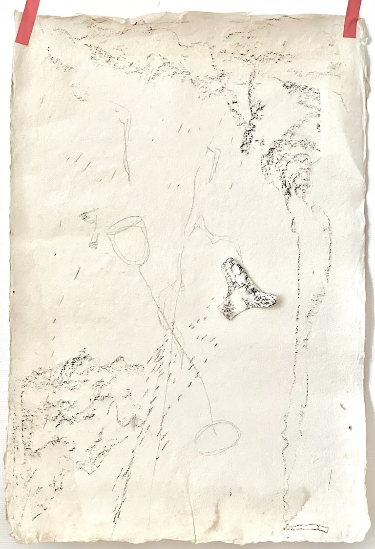 Pierre Thoretton, Dessin au fusain, 2025