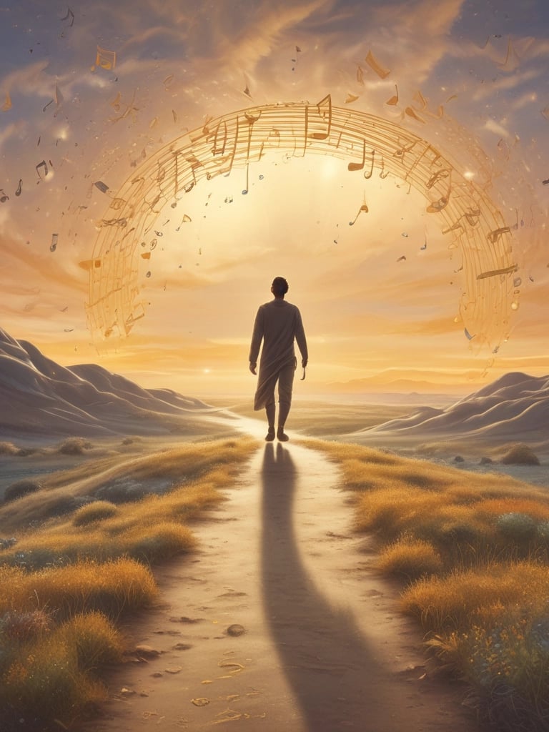 A serene image representing soul harmonies.