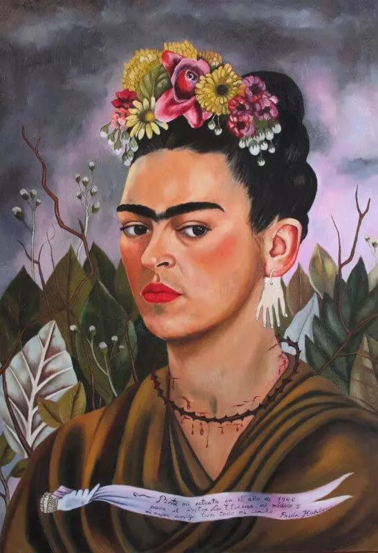 Frida Kahlo, foi uma pintora mexicana conhecida pelos seus muitos retratos, autorretratos, e obras i