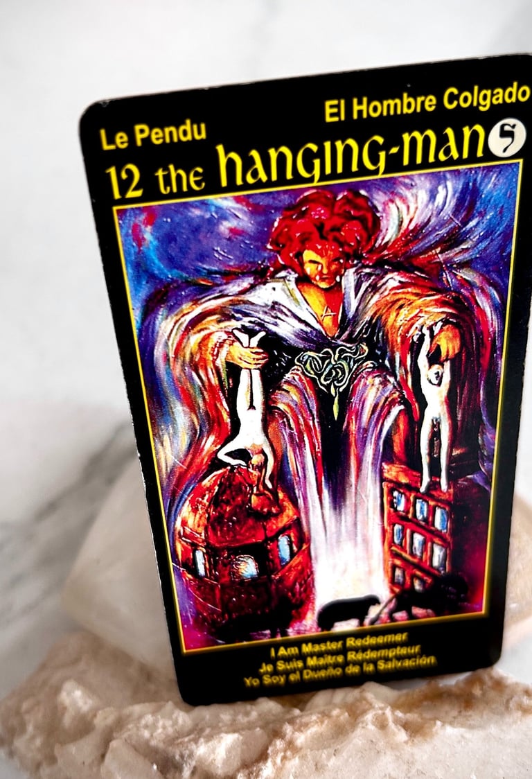 Tarot Card 12 The Hanging Man or Hanged Man Redemption