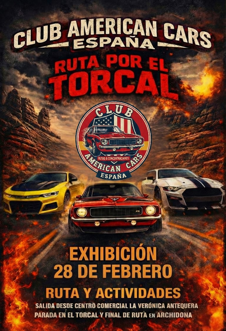 Ruta por el Torcal con Club american cars España - Málaga & Granada