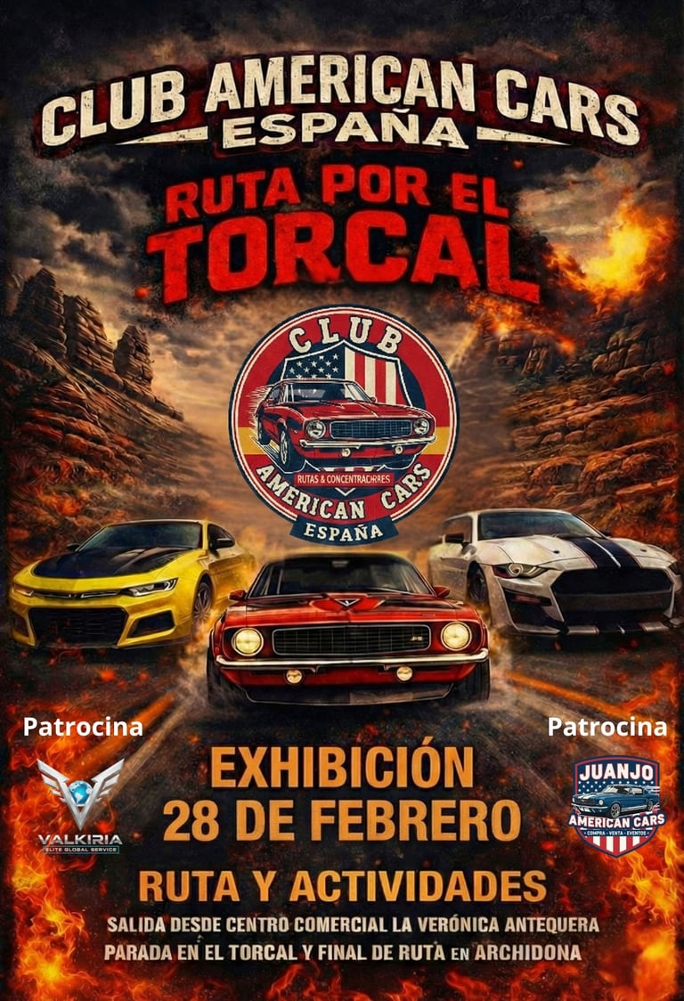 Juanjo American Cars patrocina - Ruta por el Torcal con Club American Cars España