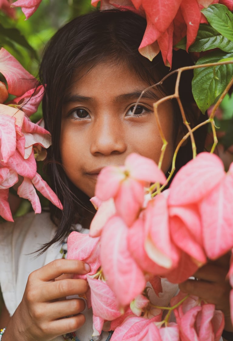 Mirada de niña indígena