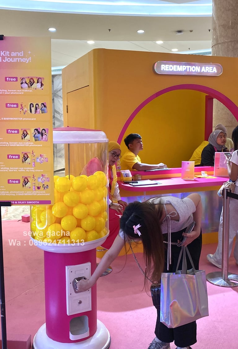 sewa mesin gacha gachapon untuk event