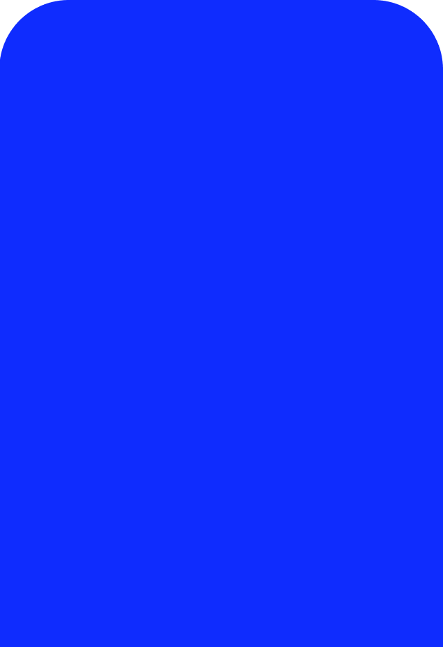 a blue square with a white background