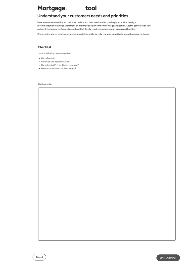 Wireframe of a single page with the ability to note take. 