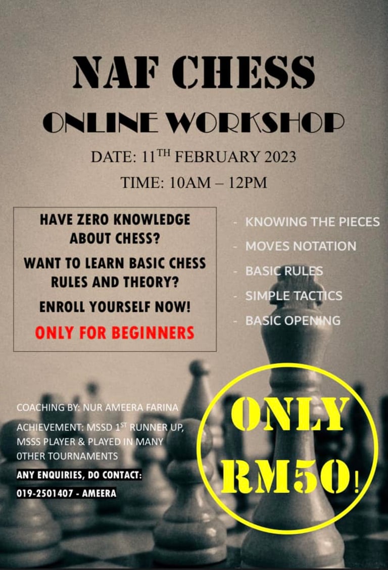 Malaysia Chess Workshop. Online Chess Workshop. Malaysia Chess Coach. Malaysia Chess Class. 