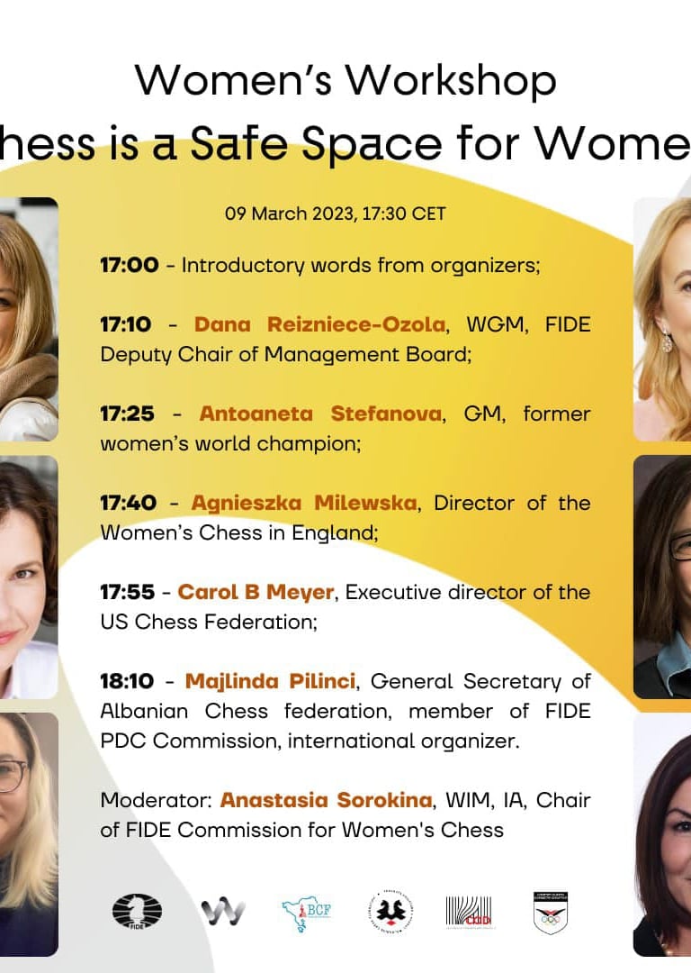 Women's Workshop "Chess is a Safe Space for Women". FIDE Commission for Women's Chess
