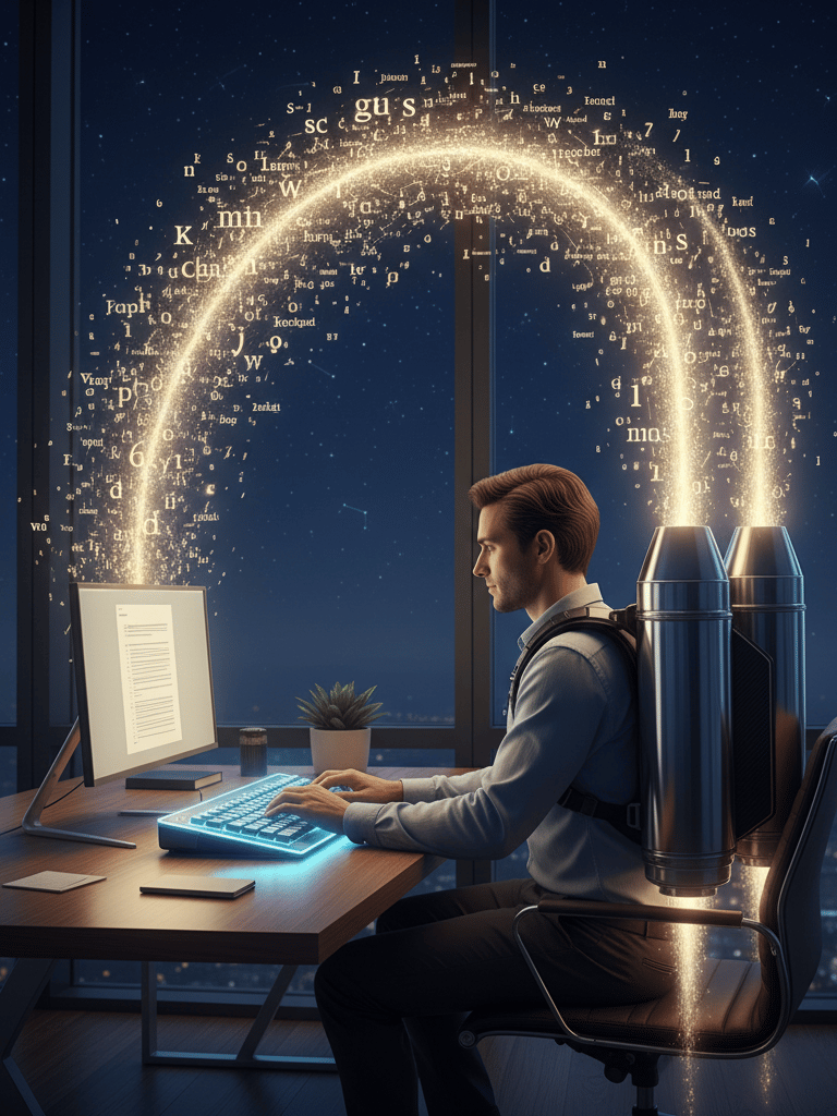 AI writing tools creating authentic, brand-aligned content that saves time and drives sales.