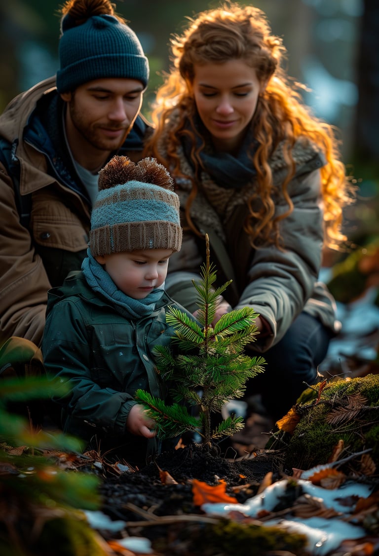 Sesión de fotos para familias en Bariloche. Fotografía familiar