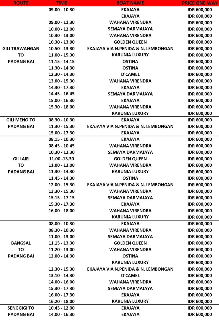 new schedule sept