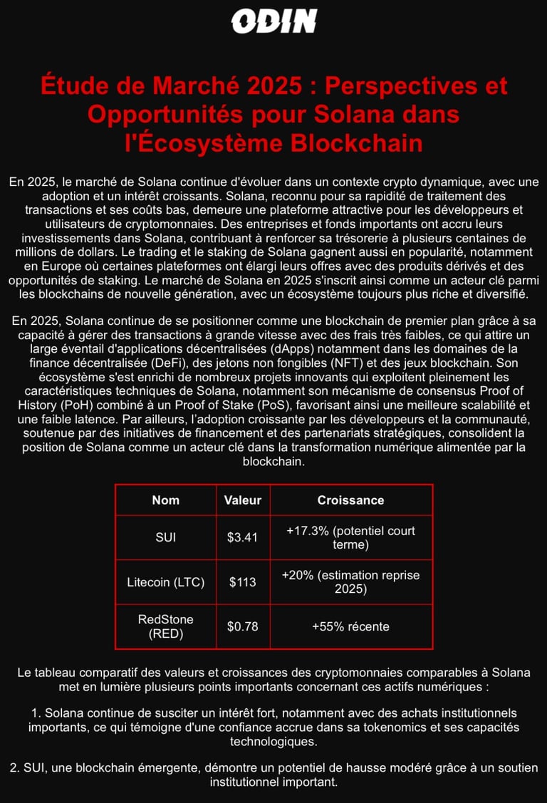 Etude de marché créée par ODIN infinite