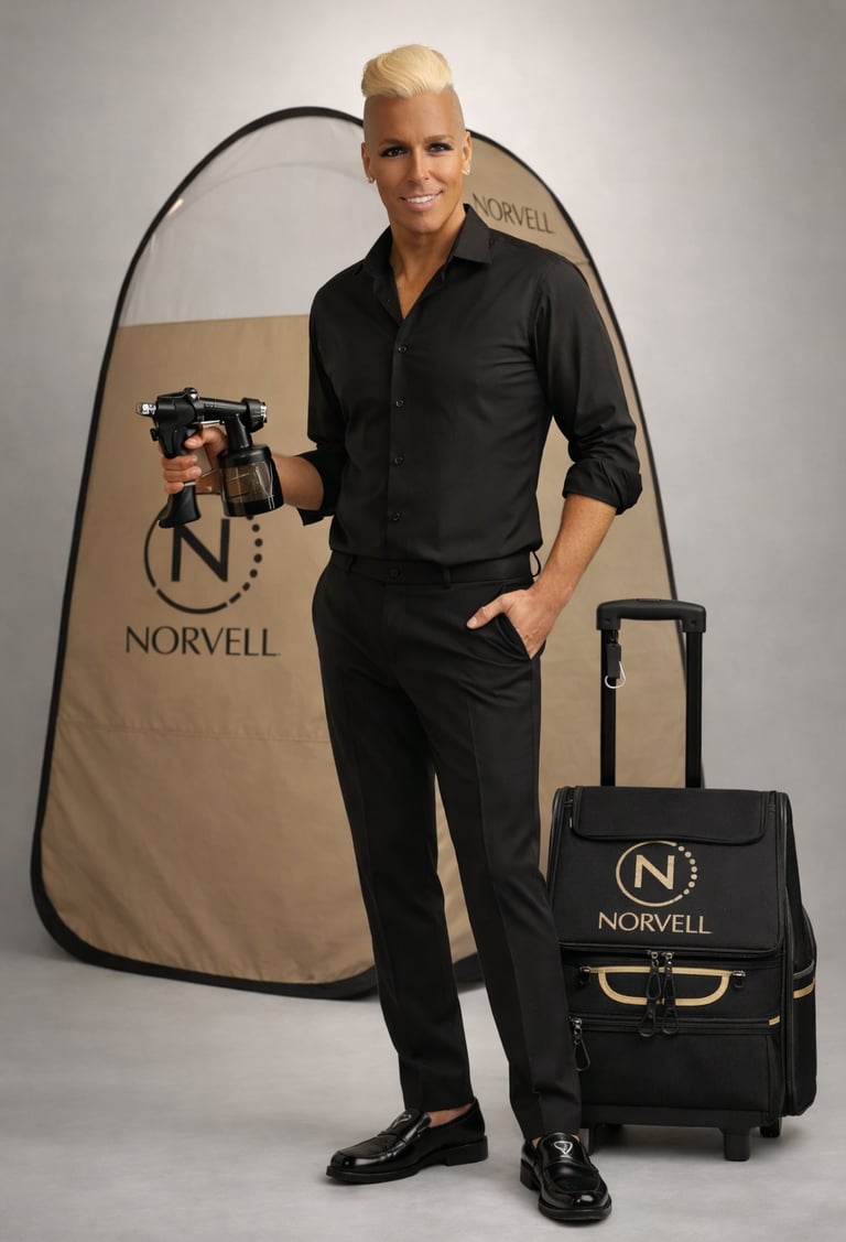 BTan LLC mobile spray tan artist Brandon Busche