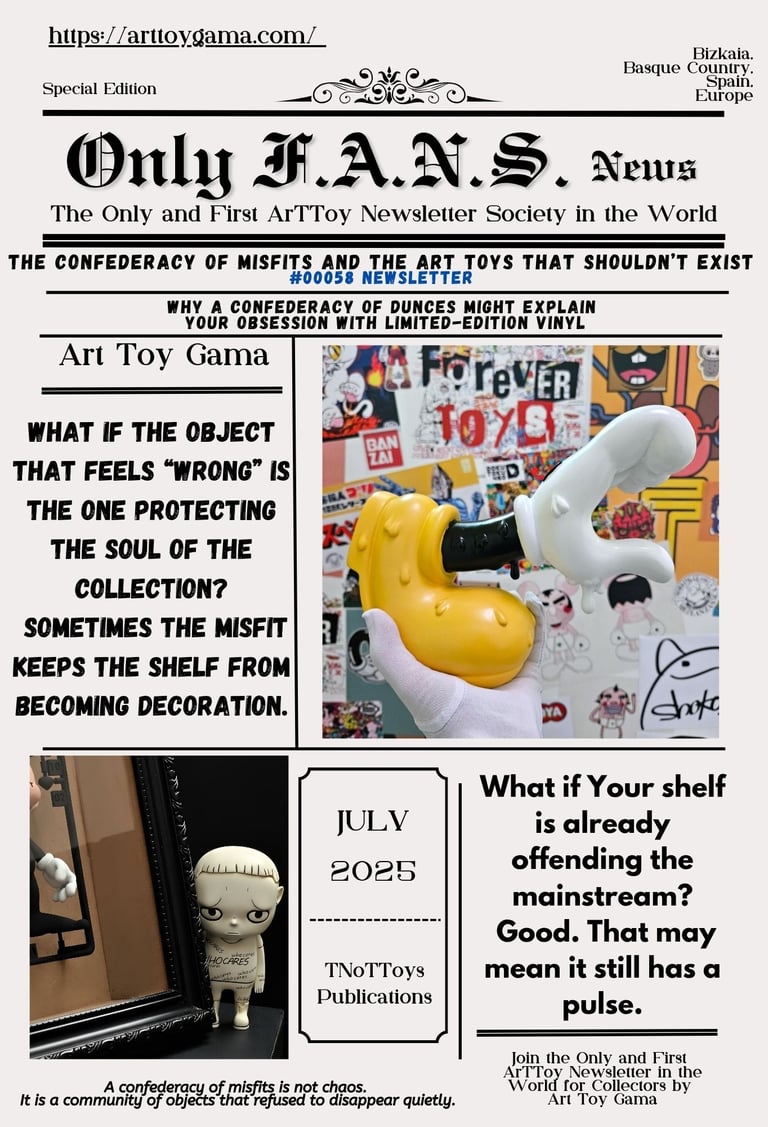the confederacy of misfits art toys only fans