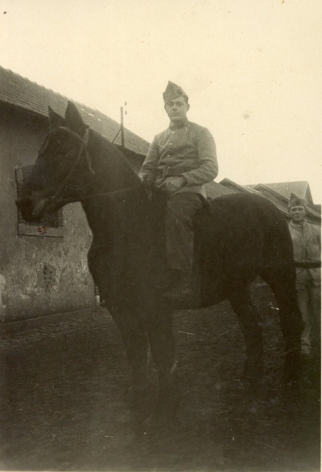 Photo ancienne - Louis Gabou à cheval