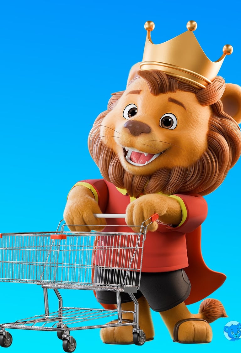 mascote 3D e personagem 3D