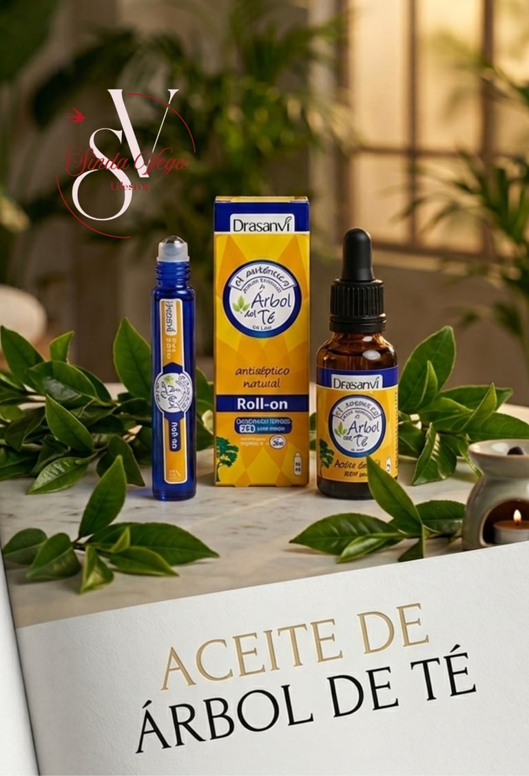 Aceite de arbol de te, Drasanvi, pies, Sinda Vega
