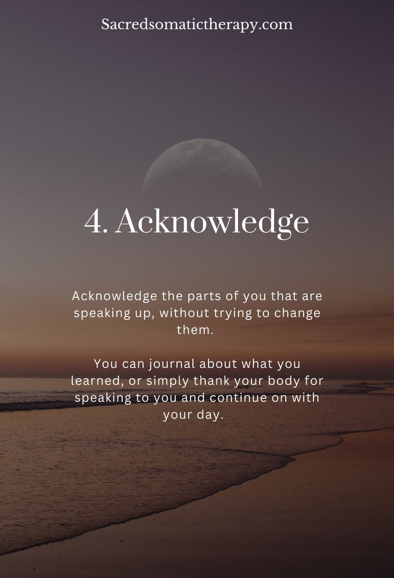 acknowledging your feelings