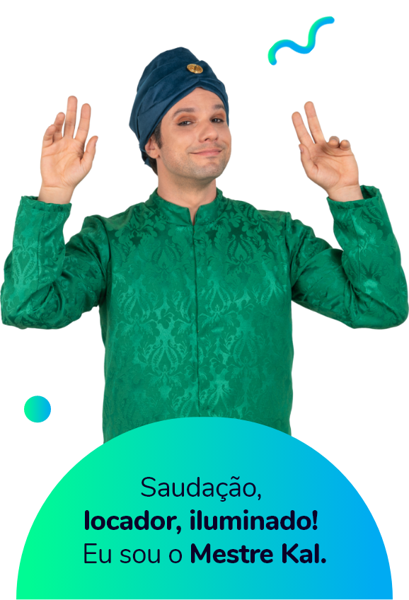 mestre kal acenando com as mãos