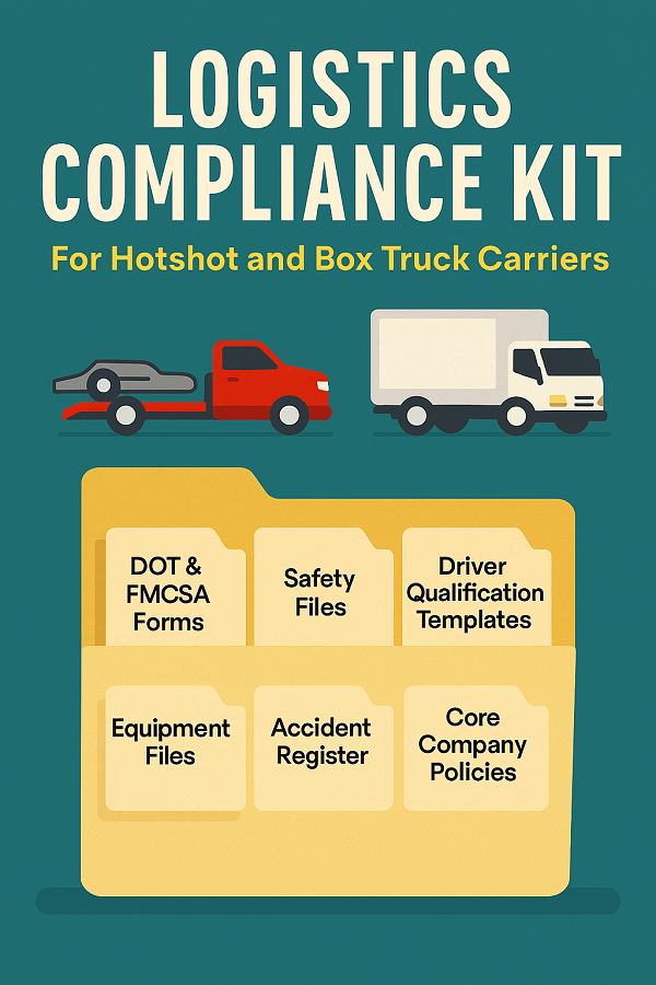 Federal Logistics Compliance Kit for Hotshot and Box Truck Startups
