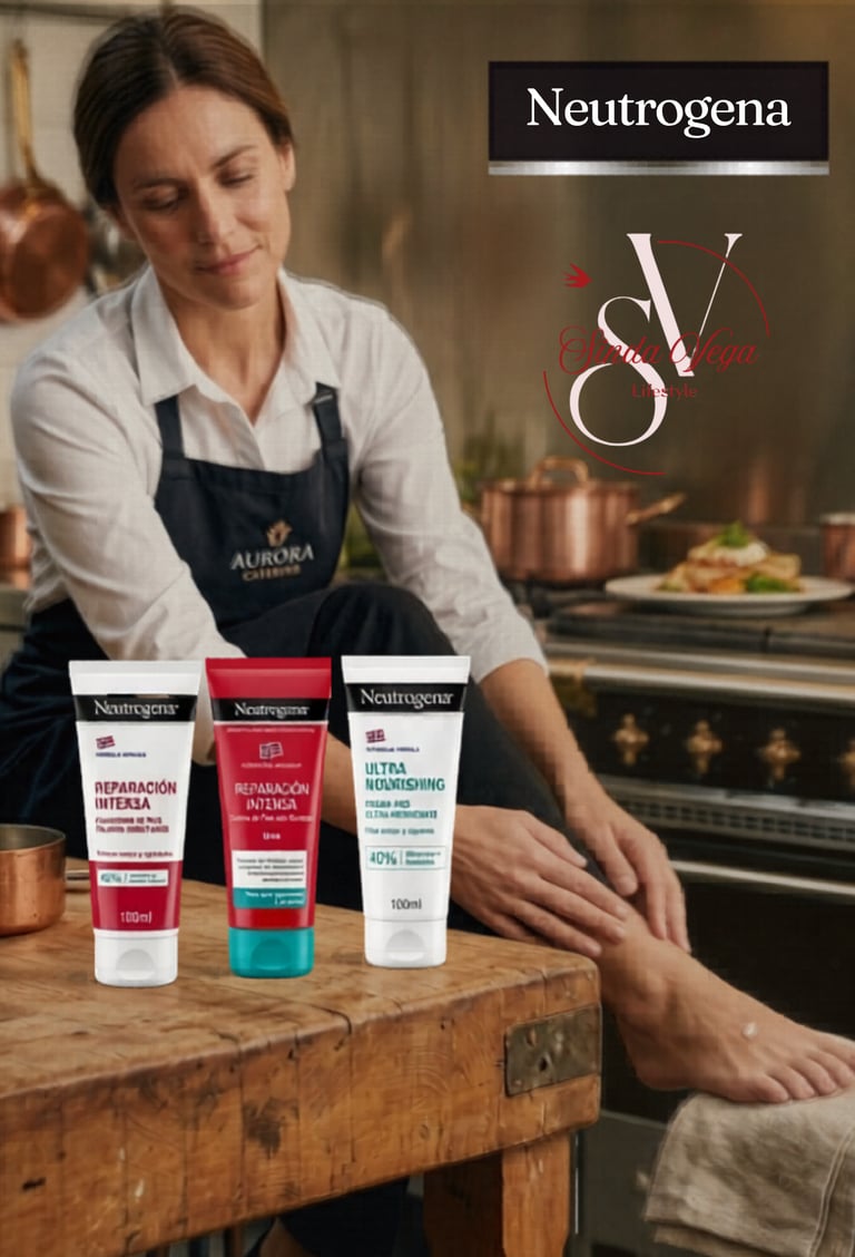 Crema pies Neutrogena. Sinda Vega