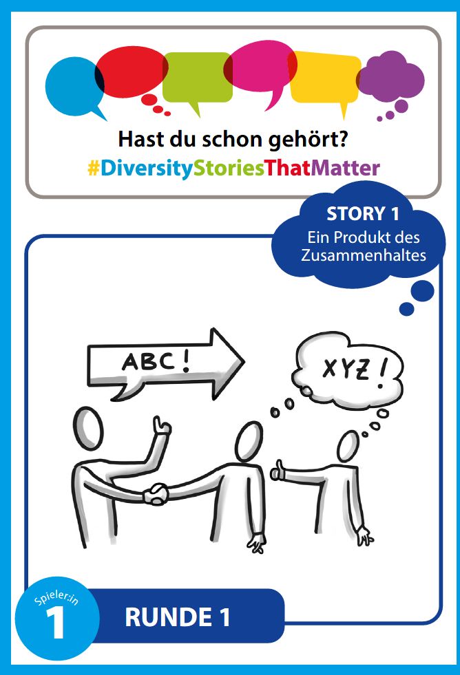 Ein Ausschnitt einer Karte des Spiels "Hast du schon gehört"