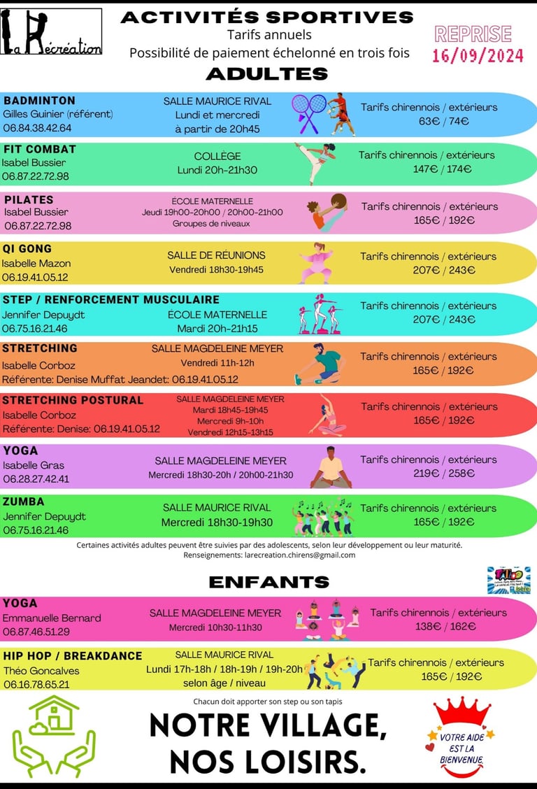 Plaquette d'activité 2024-2025, page 2