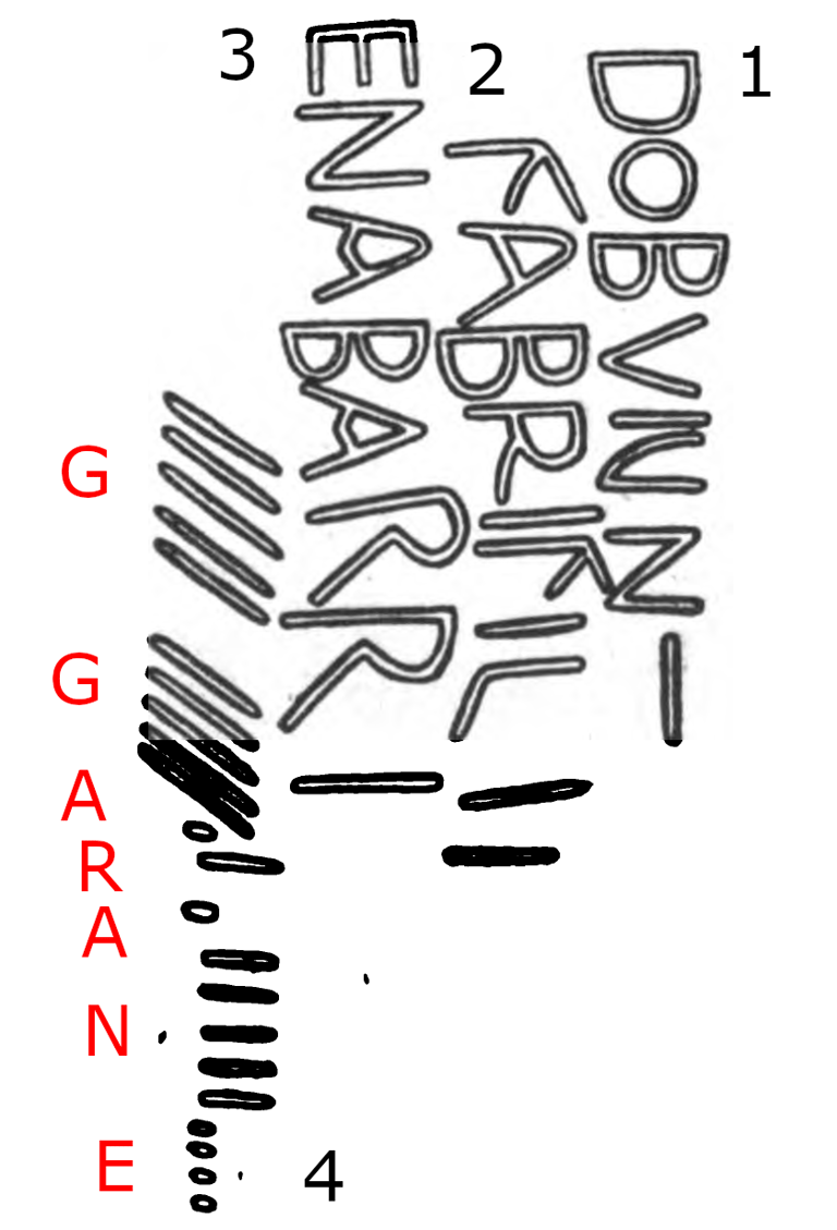 Buckland Monachorum Ogham/Rune Stone 488 Near Tavistock, County Devon