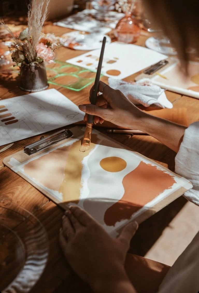 Atelier peinture sur toile