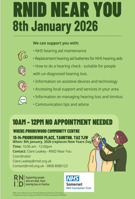 poster RNID hearing loss appointments