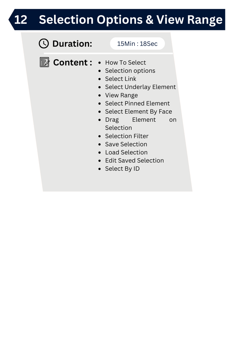 Revit selection Options and View Range