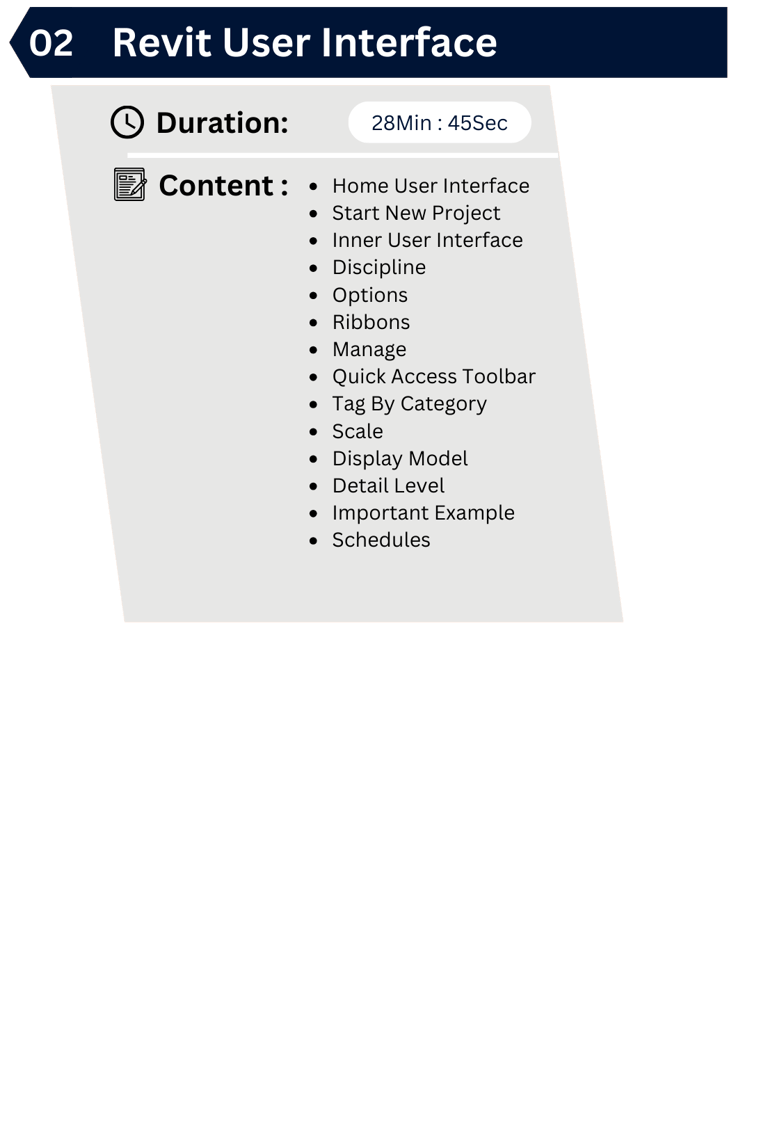 Revit user interface